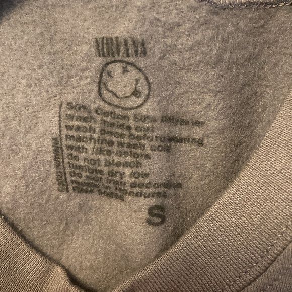 NWOT unworn dark gray nirvana sweatshirt - Picture 3 of 3